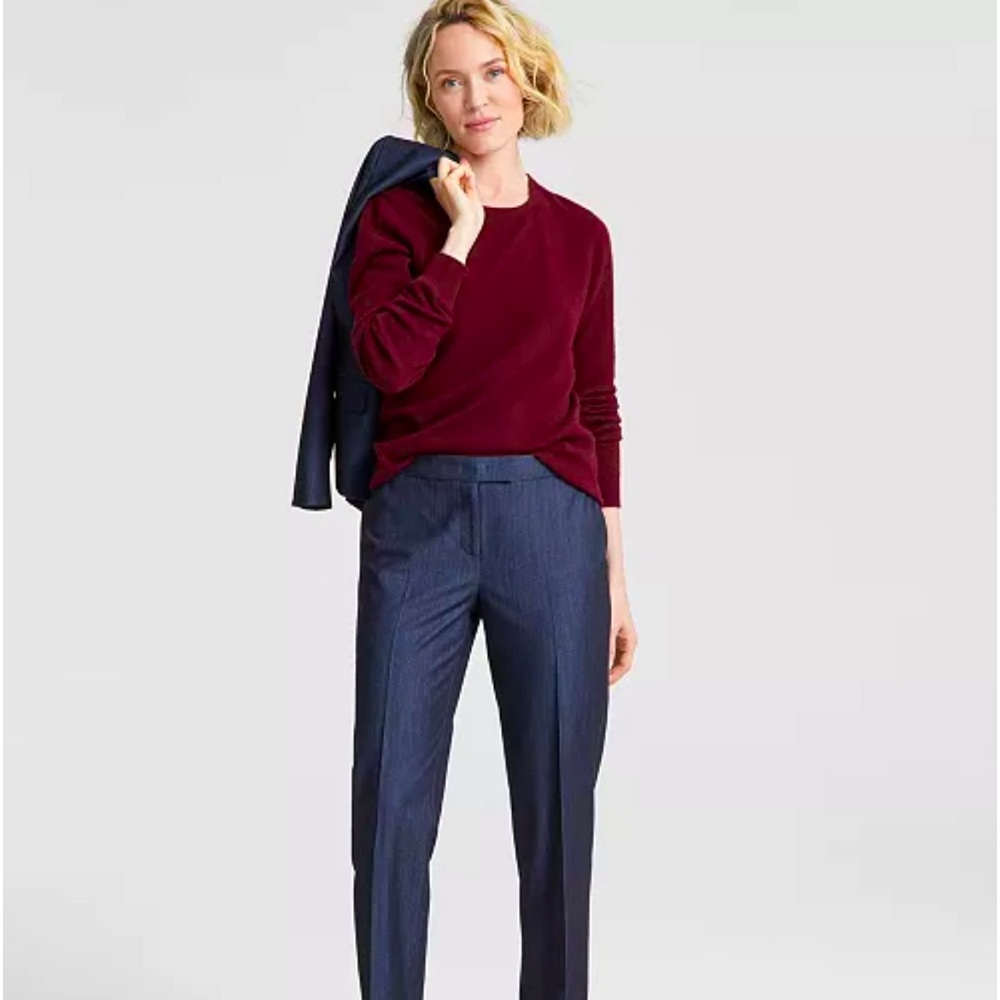Charter Club 100% Cashmere Women's Long-Sleeve Crewneck Sweater